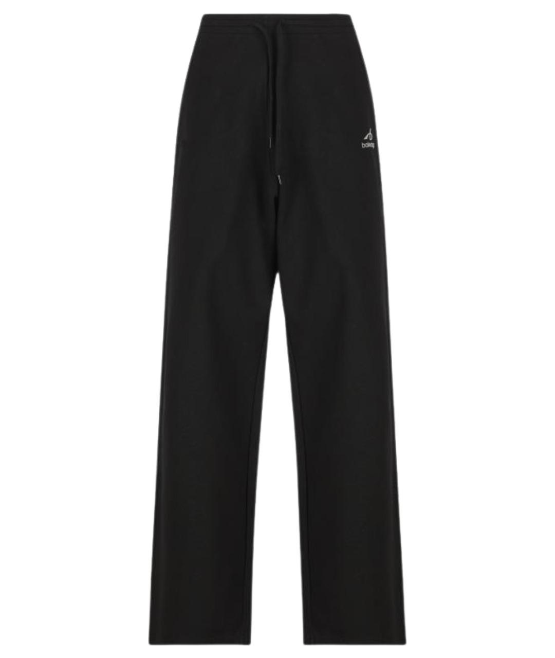 BALENCIAGA Черные хлопковые повседневные брюки, фото 1