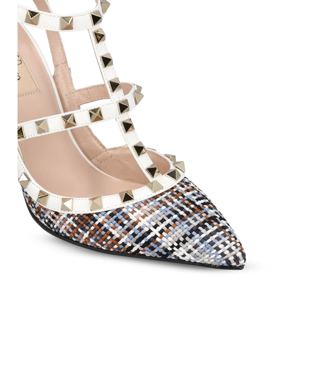 VALENTINO Мульти текстильные туфли, фото 4
