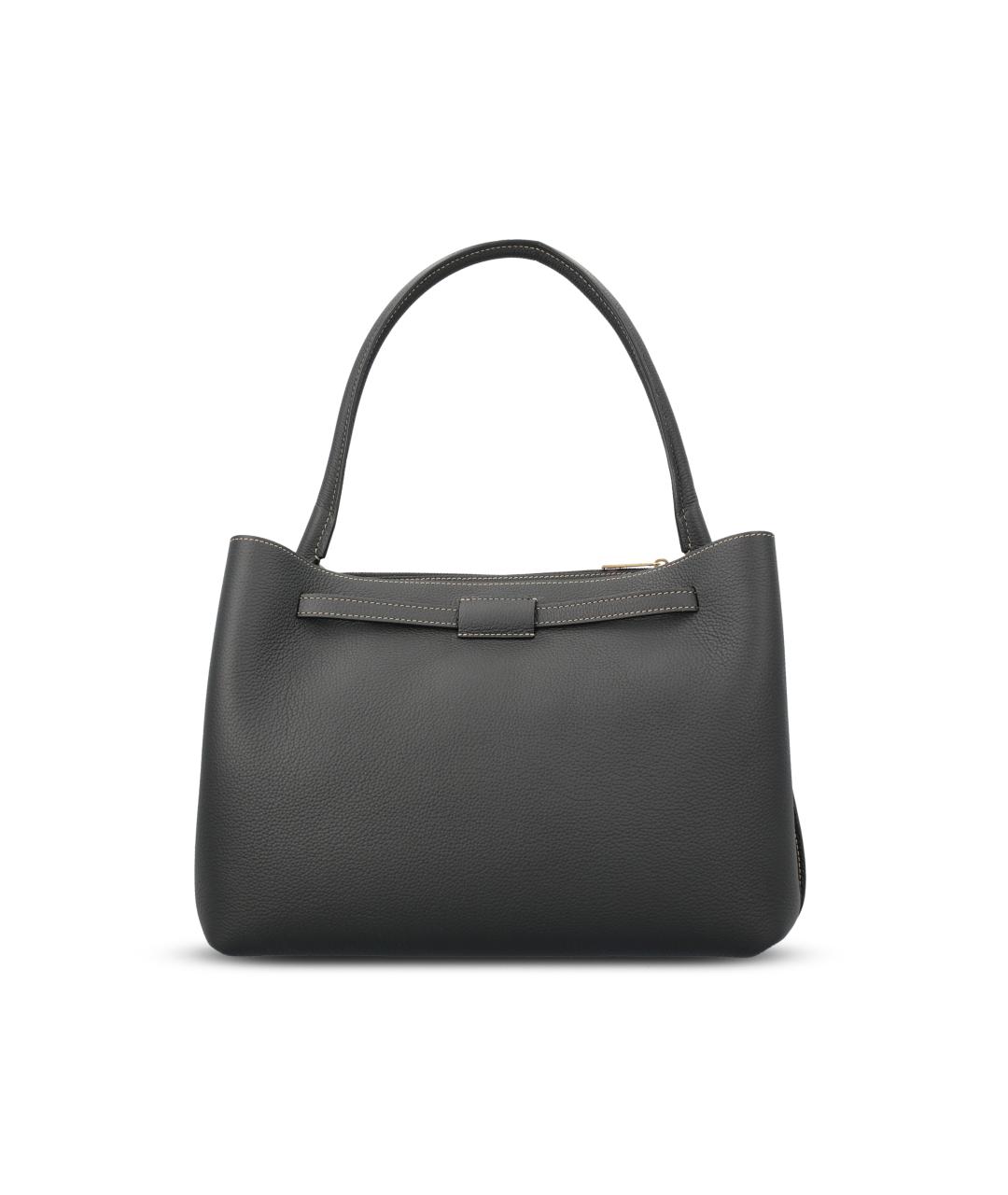 TOD'S Черная кожаная сумка тоут, фото 2