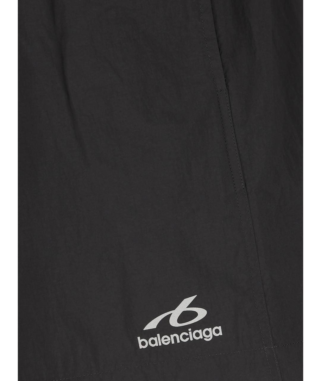 BALENCIAGA Черные полиамидовые плавки, фото 3