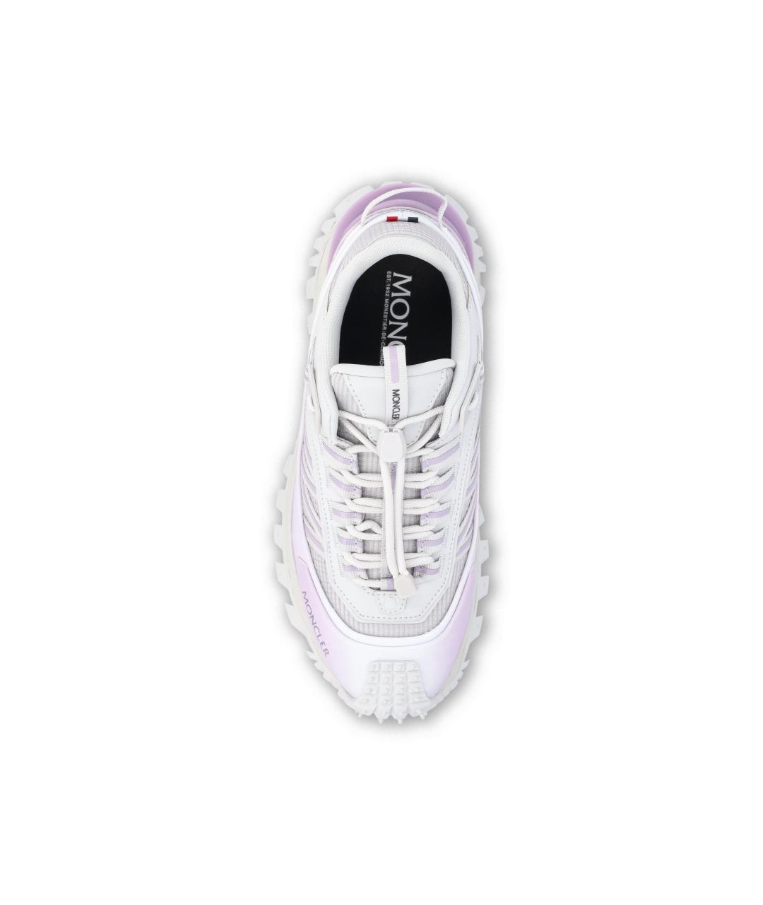 MONCLER Фиолетовые синтетические кроссовки, фото 4
