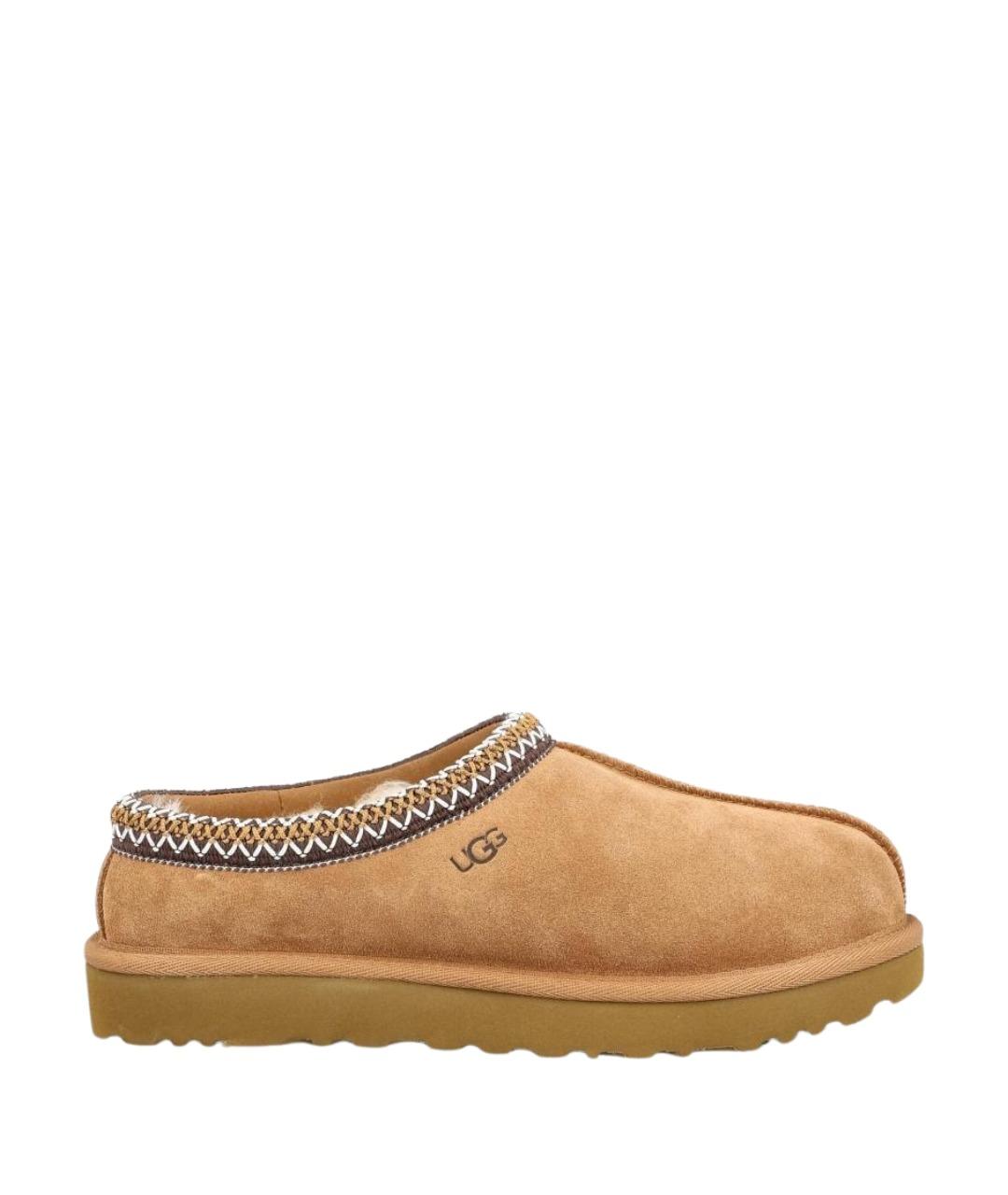 UGG Бежевые замшевые сабо, фото 1