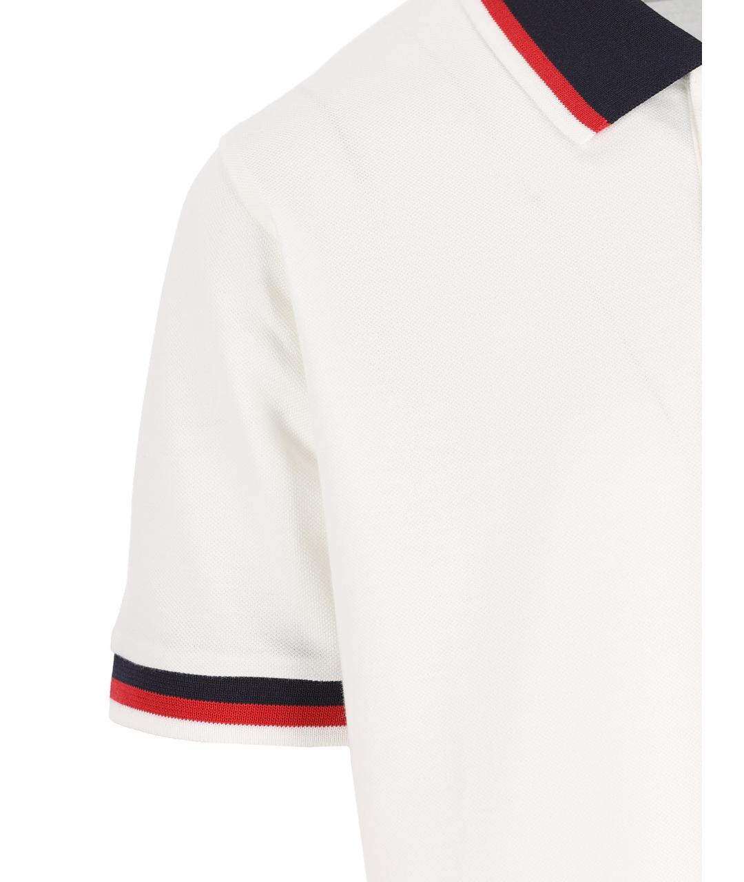 MONCLER KIDS Белая хлопковая детская футболка, фото 4