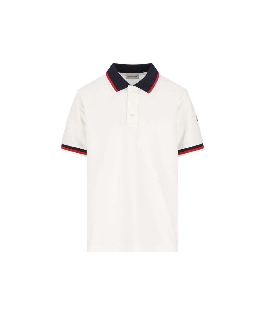 MONCLER KIDS Белая хлопковая детская футболка, фото 5