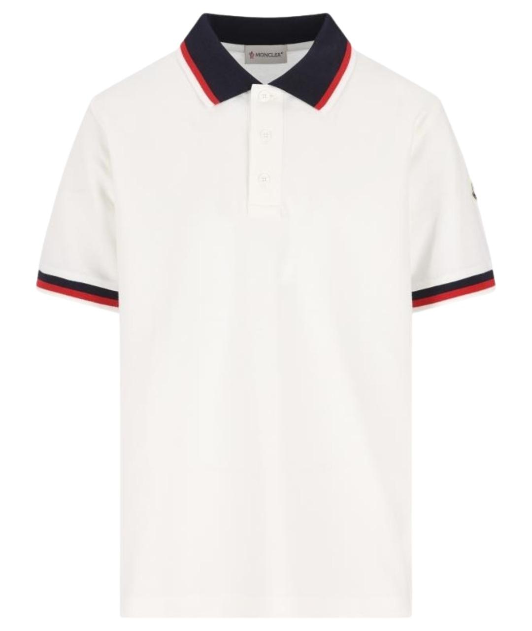 MONCLER KIDS Белая хлопковая детская футболка, фото 1