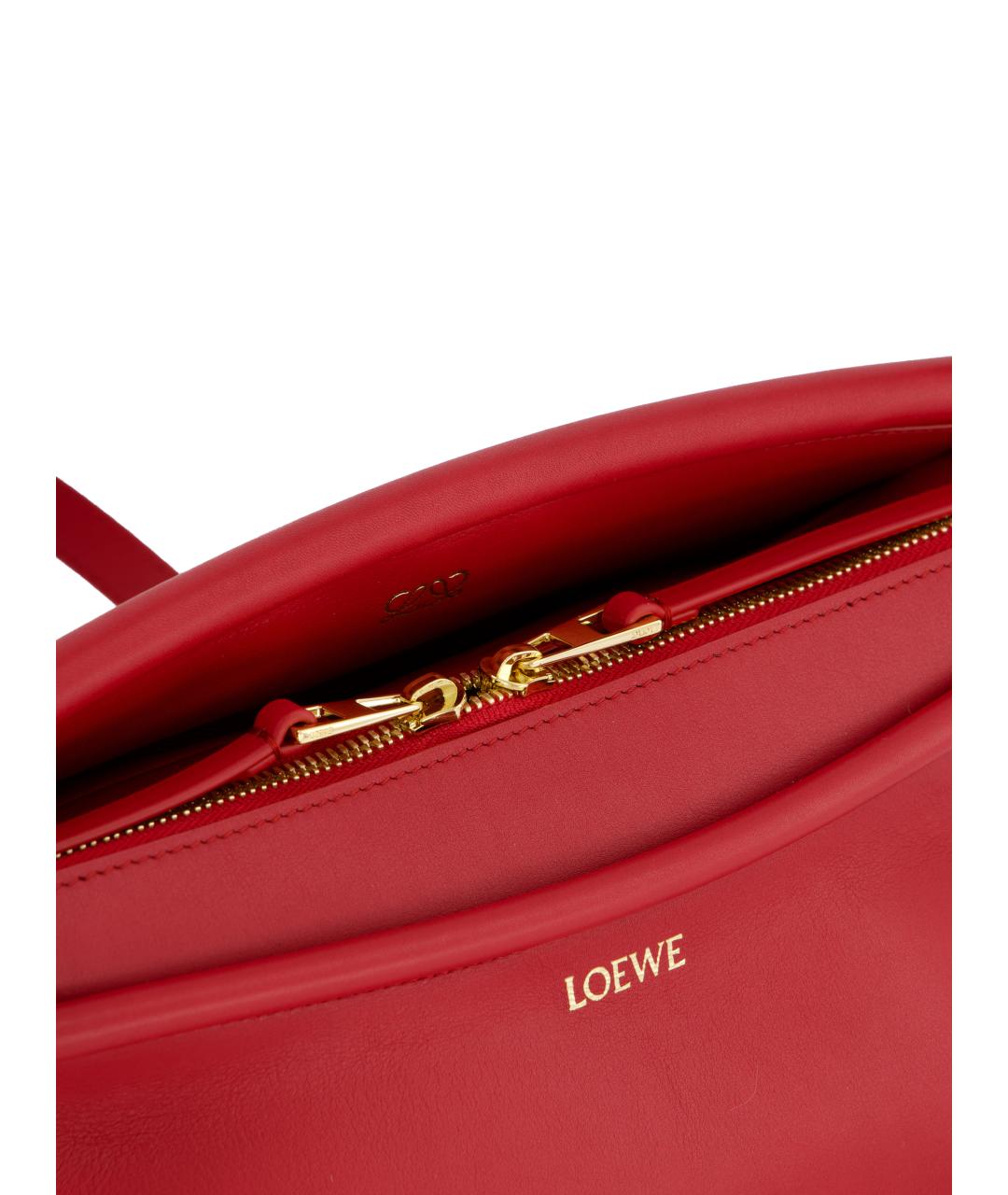 LOEWE Красная кожаная сумка через плечо, фото 4