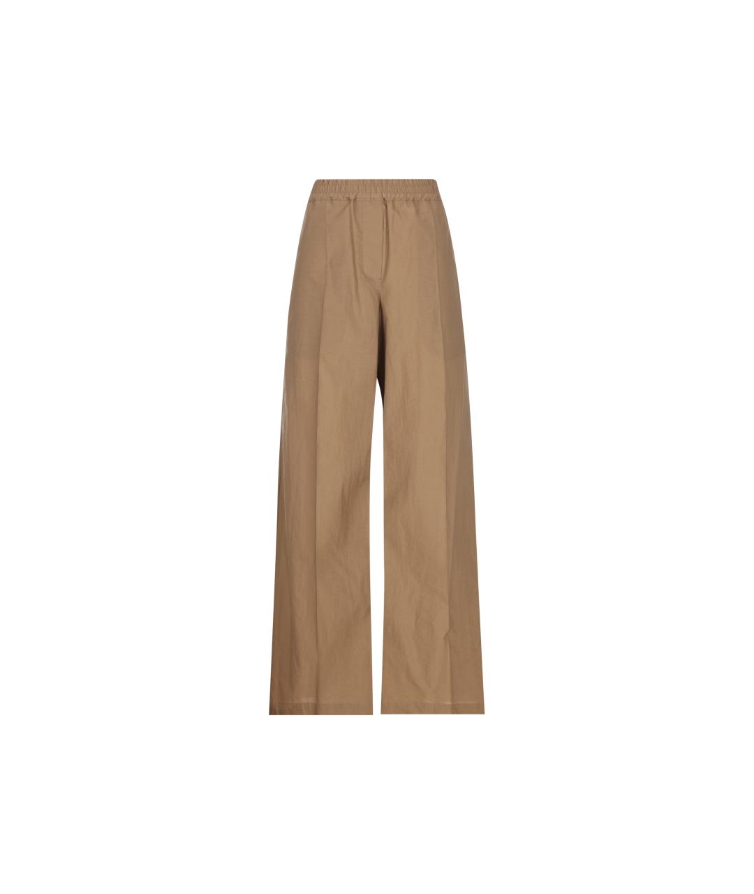 BRUNELLO CUCINELLI Бежевые хлопковые брюки широкие, фото 5