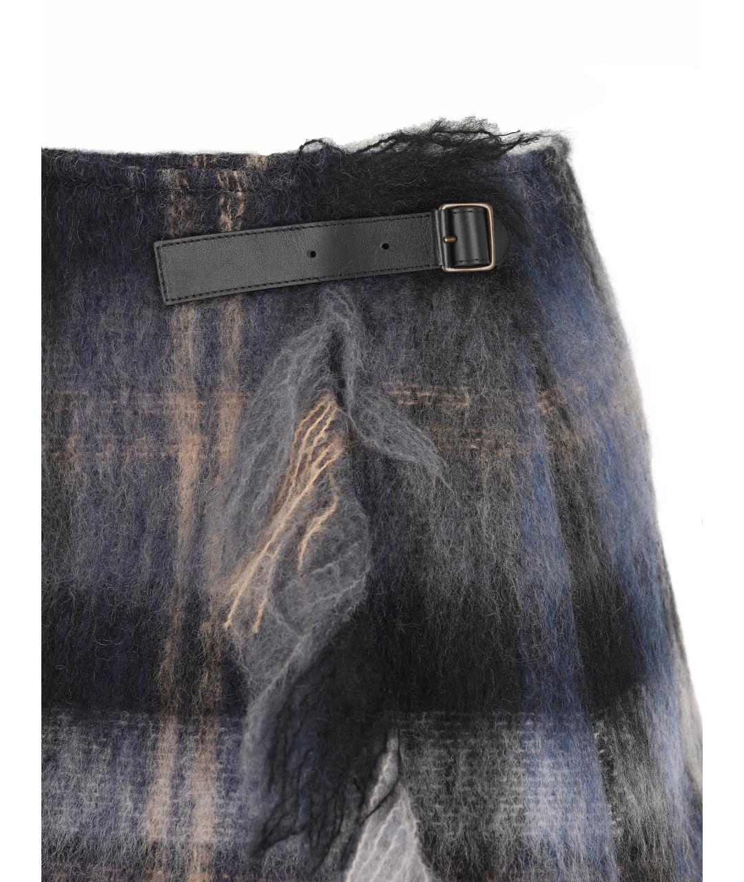 LOEWE Мульти шерстяная юбка мини, фото 3