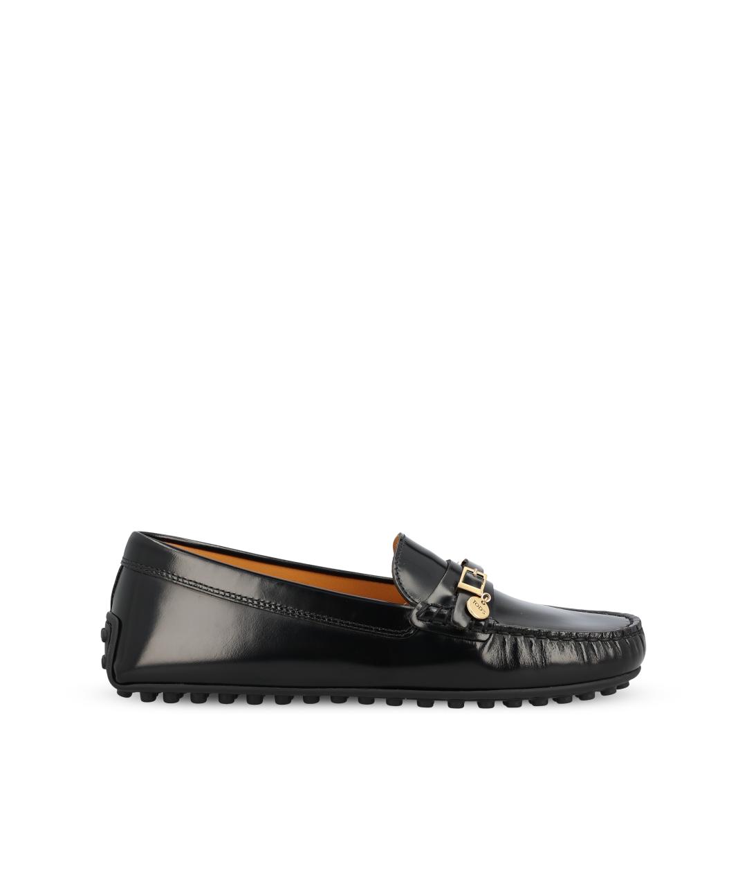 TOD'S Черные кожаные лоферы, фото 5