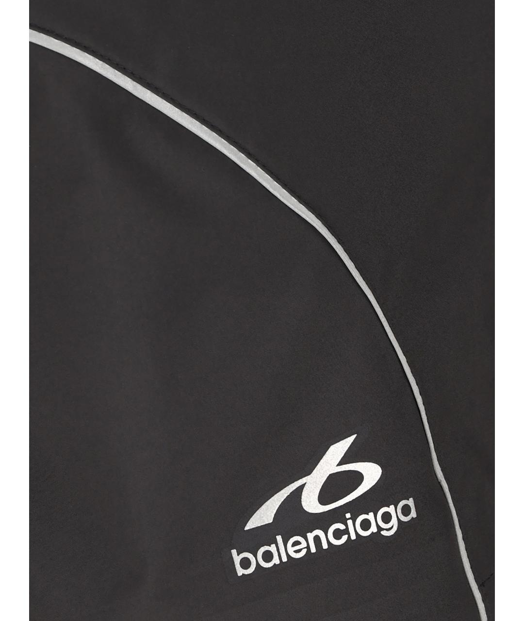 BALENCIAGA Черные полиэстеровые шорты, фото 3
