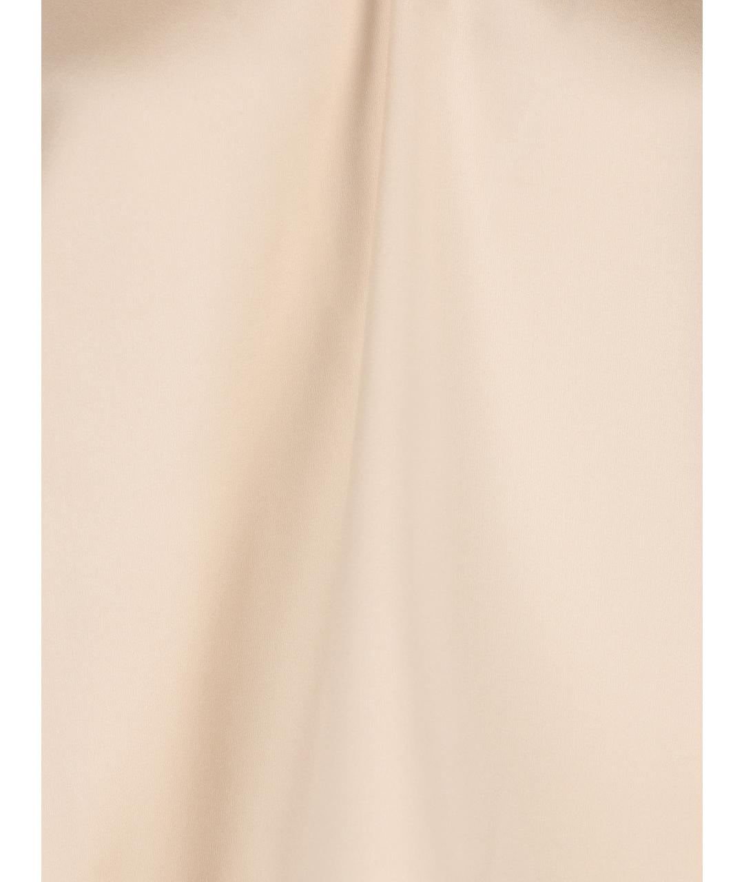 BRUNELLO CUCINELLI Бежевая шелковая блузы, фото 3