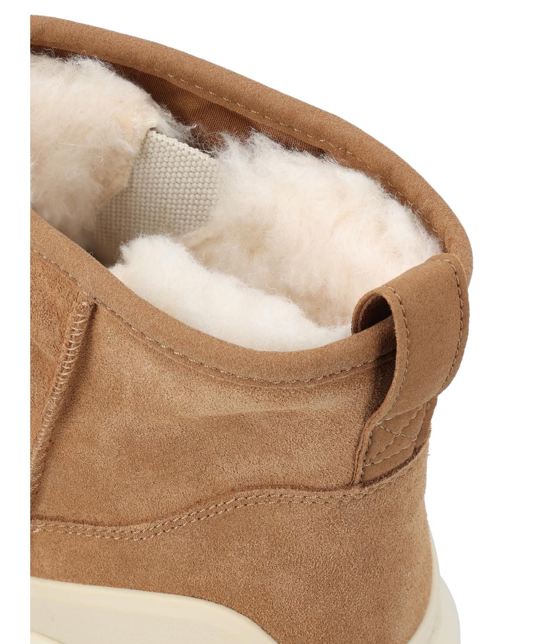 UGG Коричневые замшевые высокие ботинки, фото 4