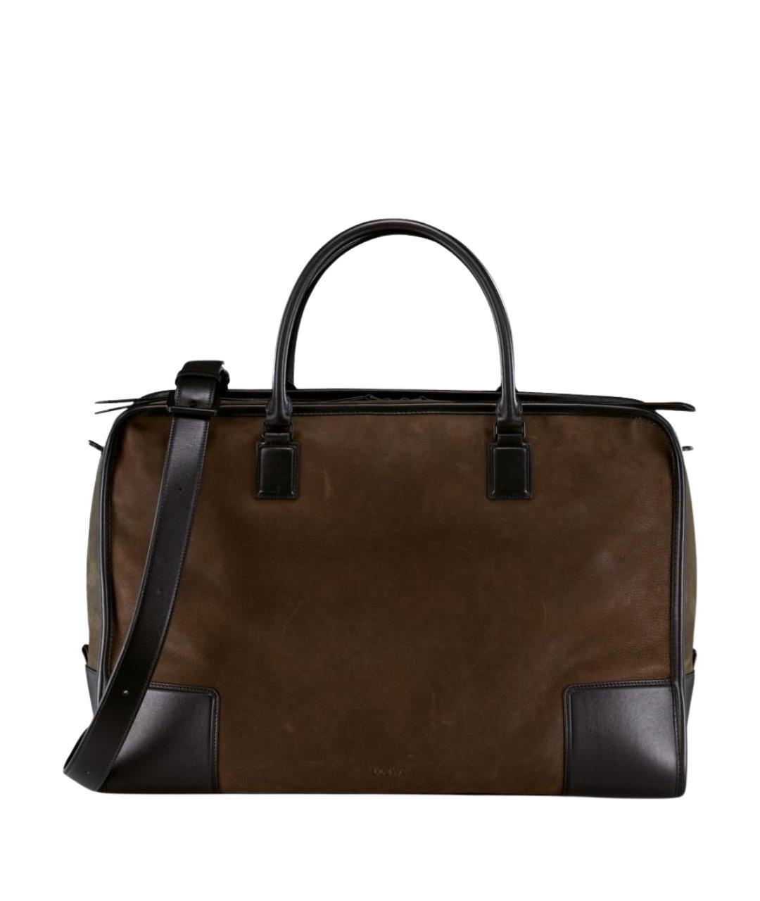 LOEWE Зеленая кожаная сумка тоут, фото 1