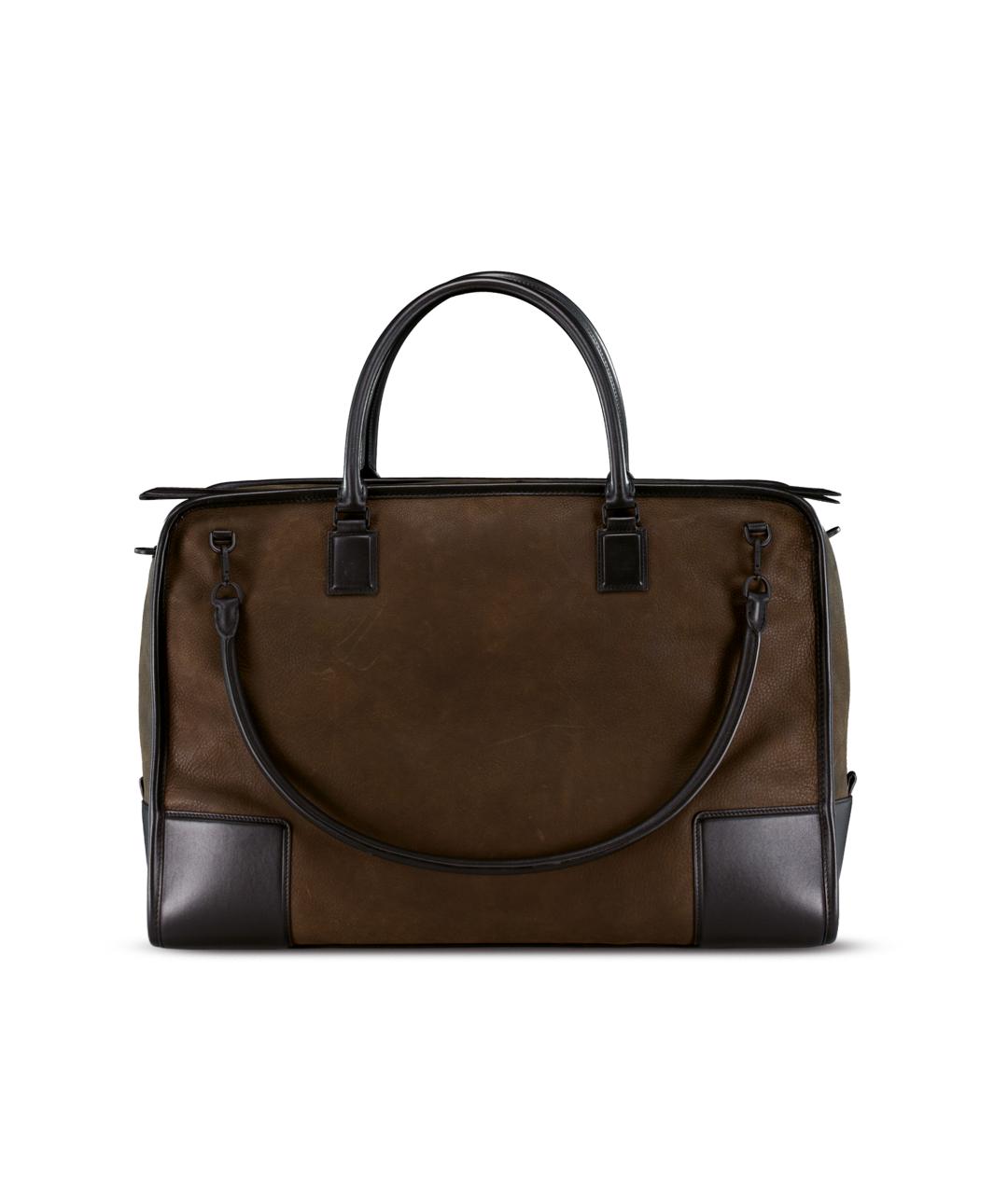 LOEWE Зеленая кожаная сумка тоут, фото 2