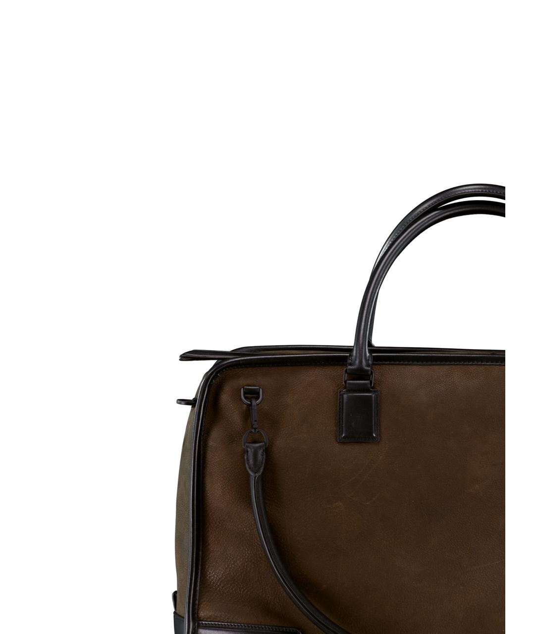 LOEWE Зеленая кожаная сумка тоут, фото 3