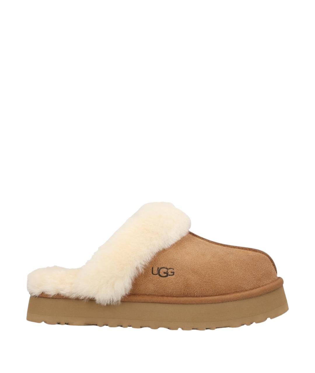 UGG Коричневые замшевые сабо, фото 1