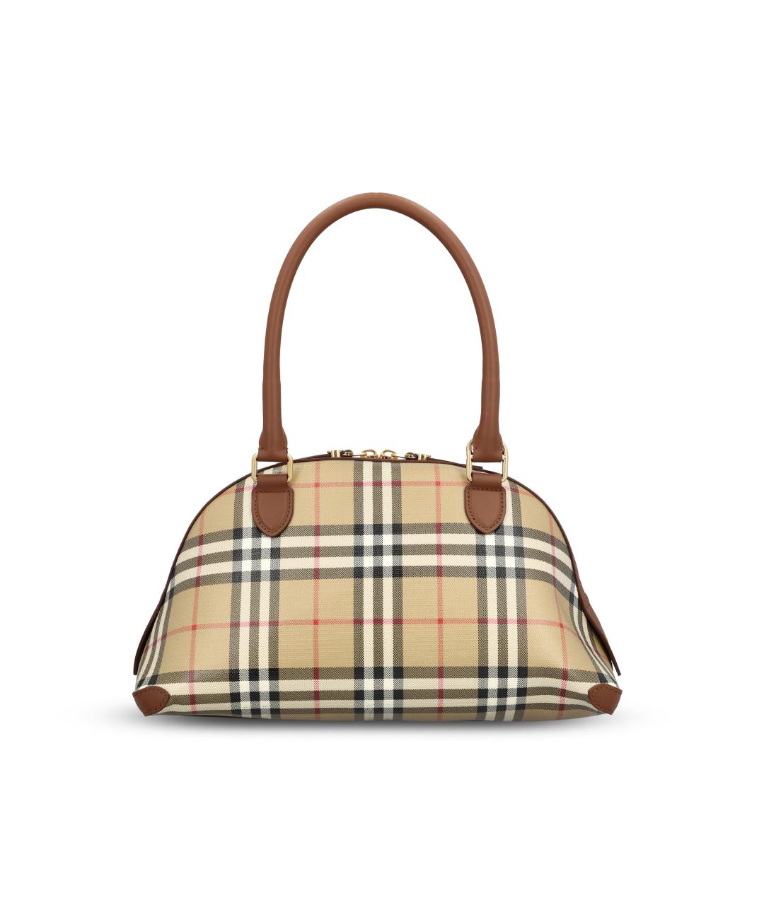 BURBERRY Бежевая сумка тоут из канвы, фото 2