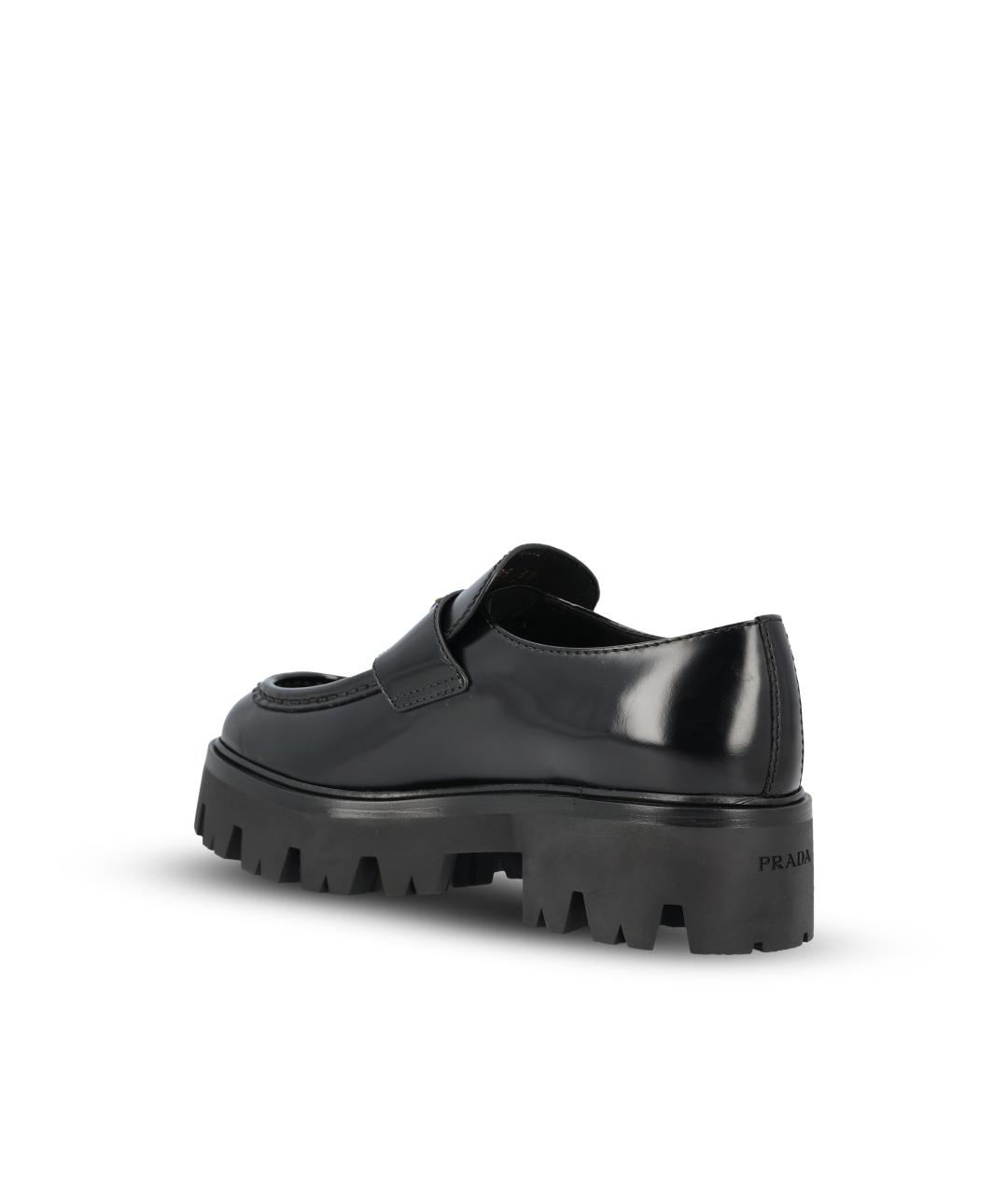 PRADA Черные кожаные лоферы, фото 3