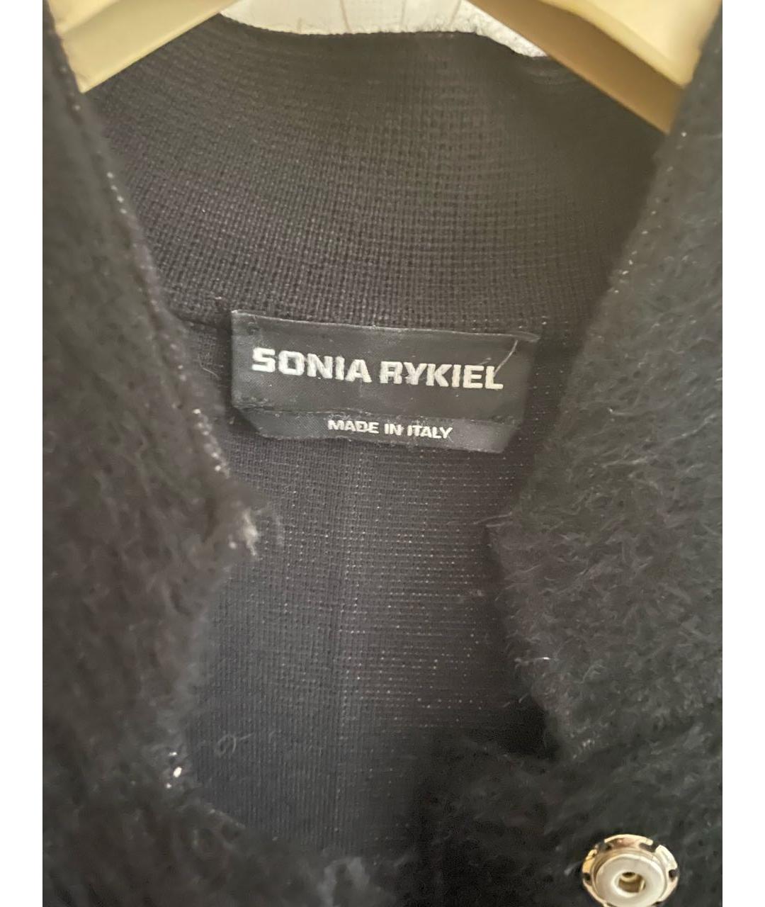 SONIA RYKIEL Черное шерстяное пальто, фото 4