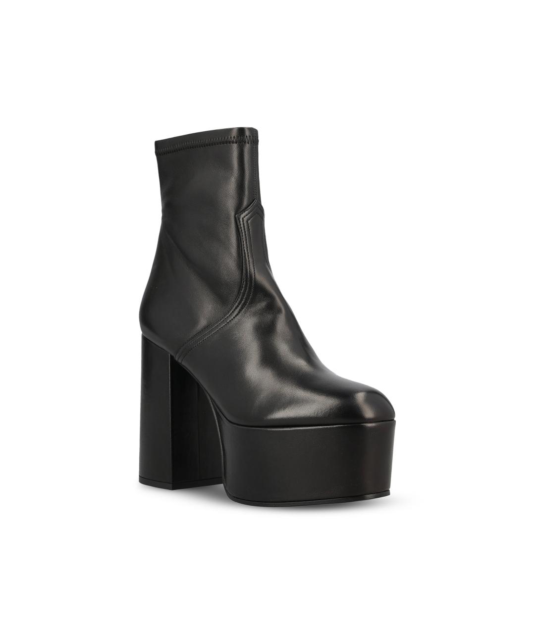 VALENTINO Черные кожаные ботильоны, фото 2