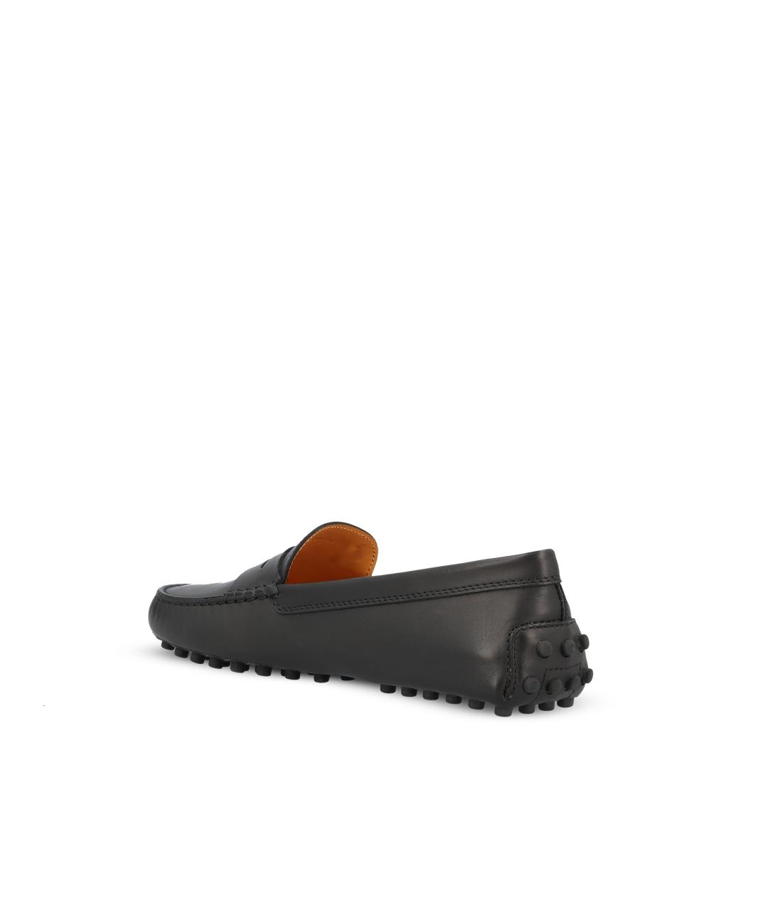 TOD'S Черные кожаные мокасины, фото 3