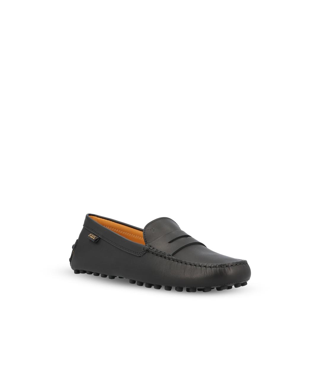TOD'S Черные кожаные мокасины, фото 2