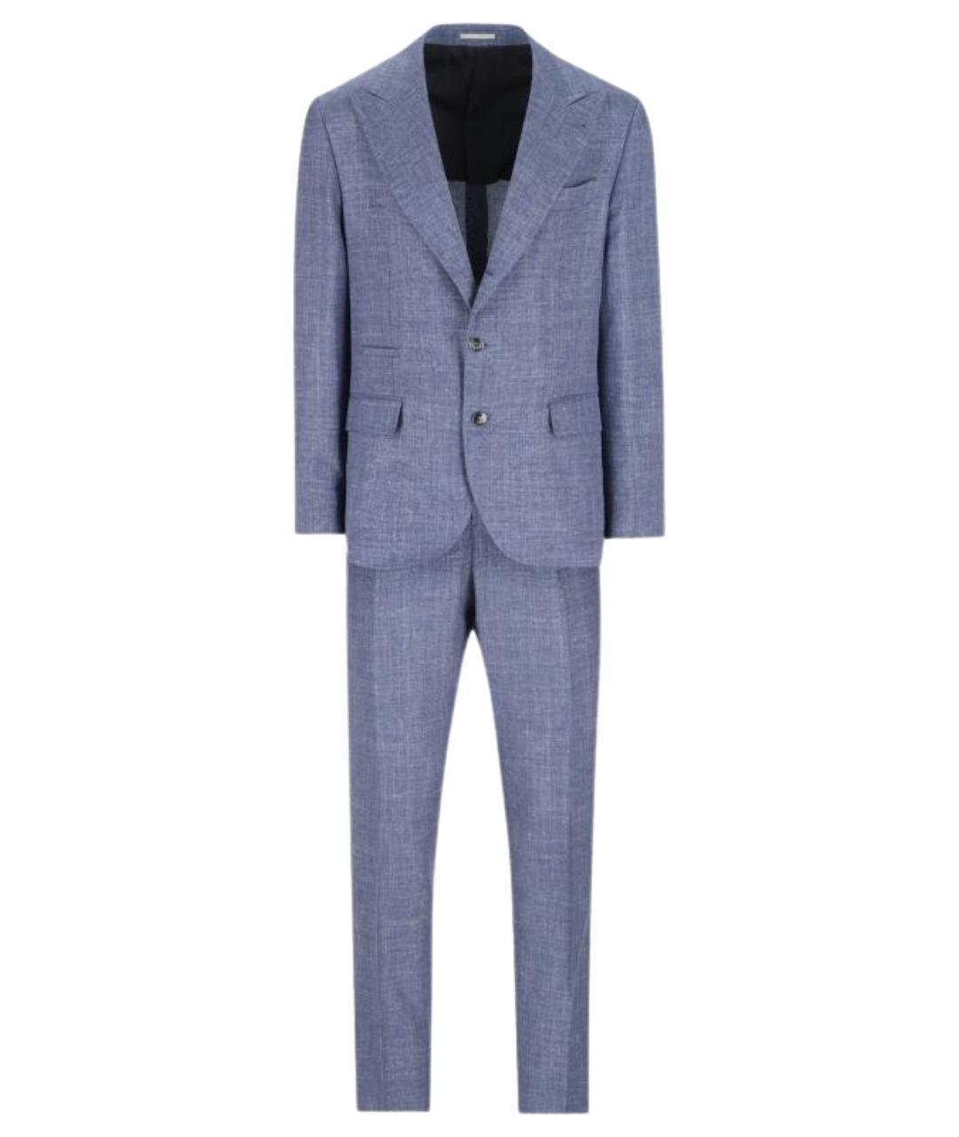 BRUNELLO CUCINELLI Голубой классический костюм, фото 1