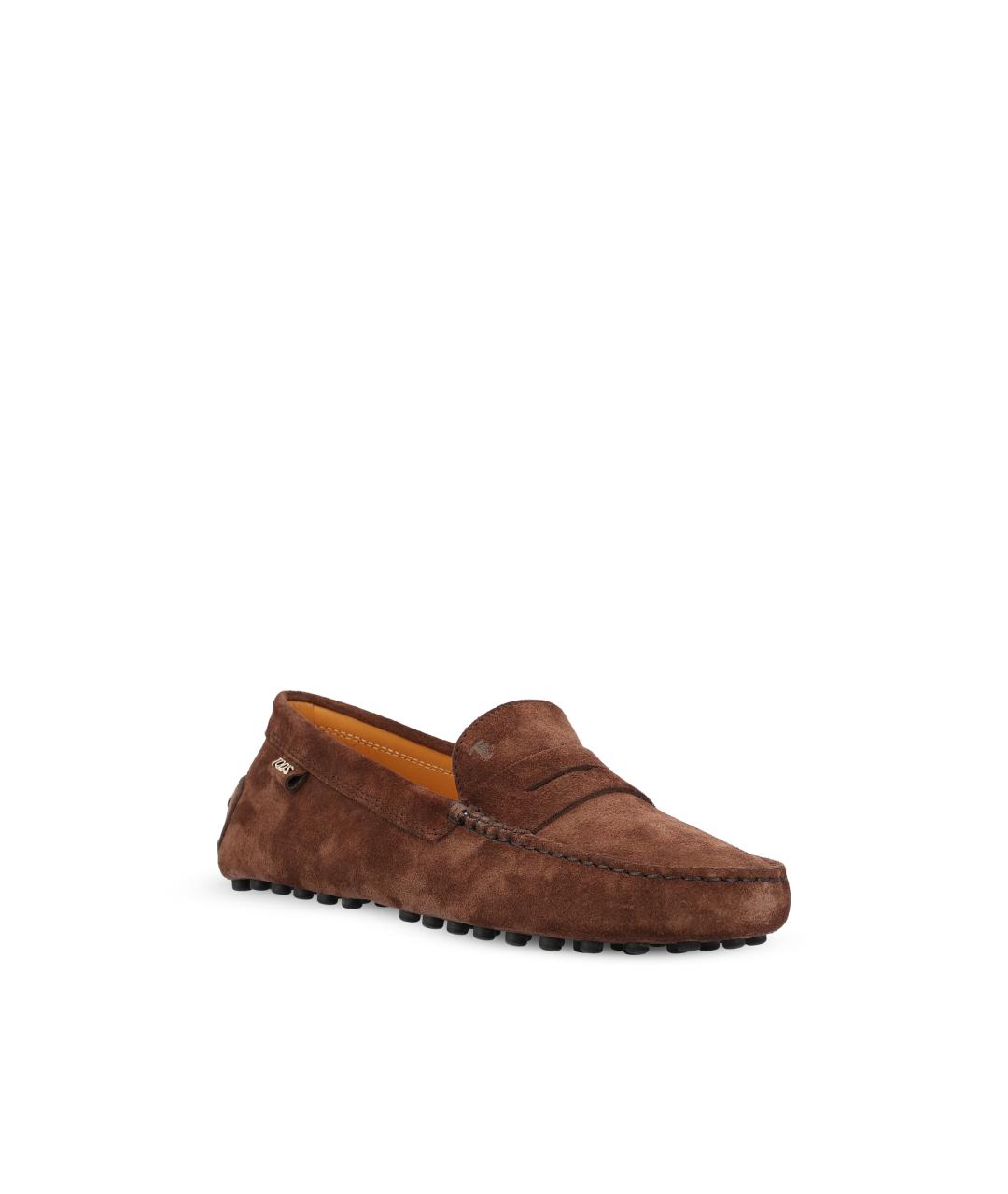 TOD'S Коричневые замшевые мокасины, фото 2