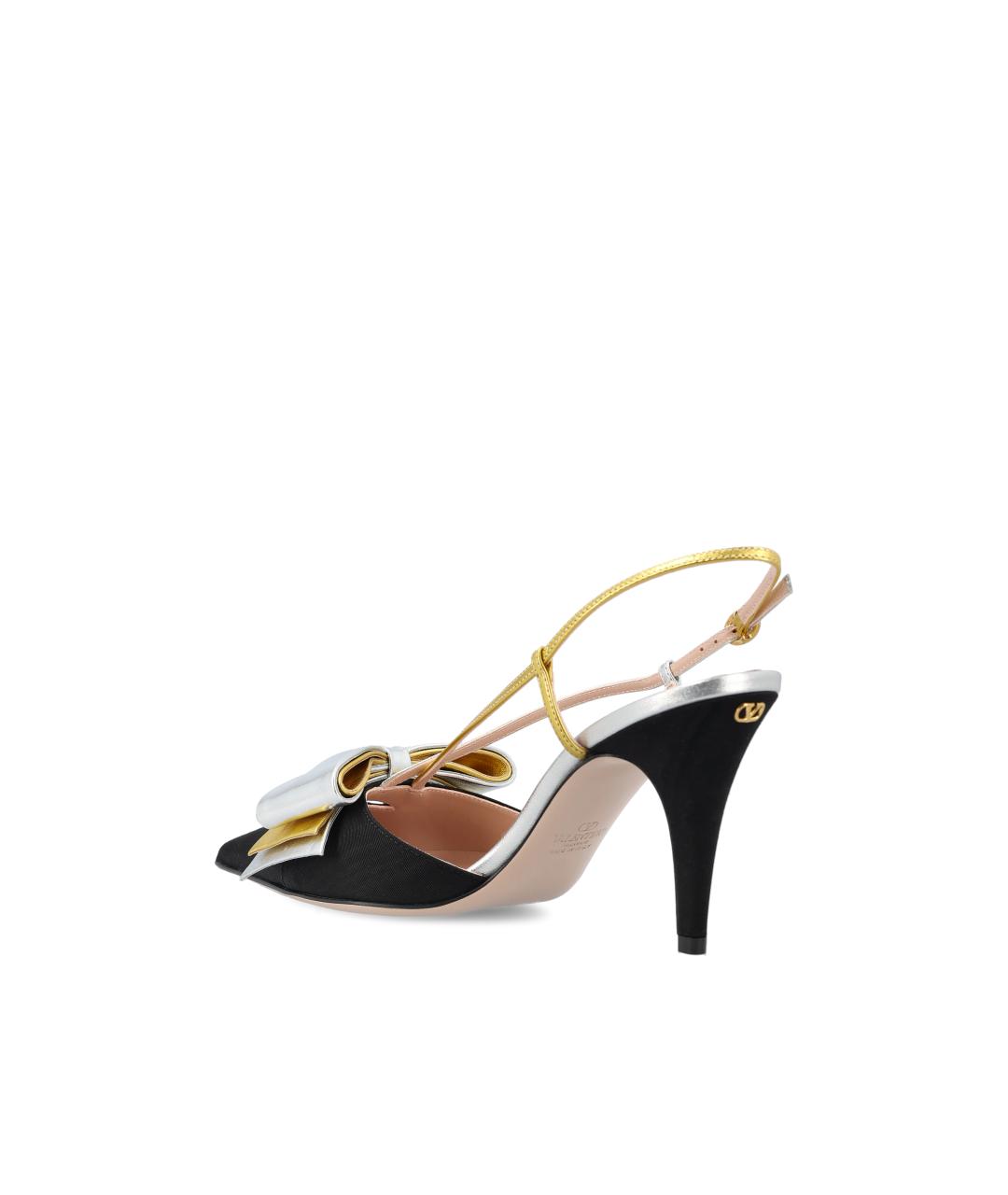 VALENTINO Черные текстильные туфли, фото 3