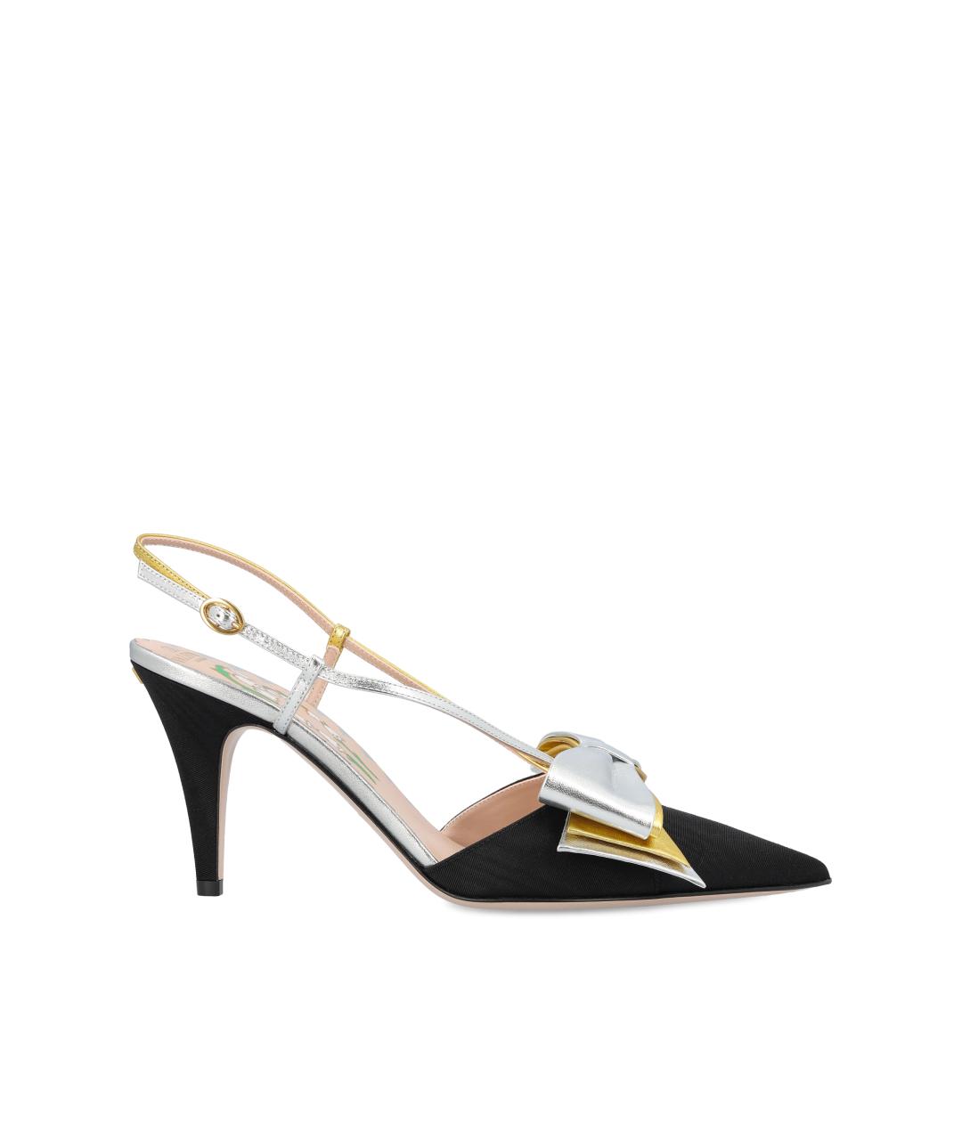 VALENTINO Черные текстильные туфли, фото 5