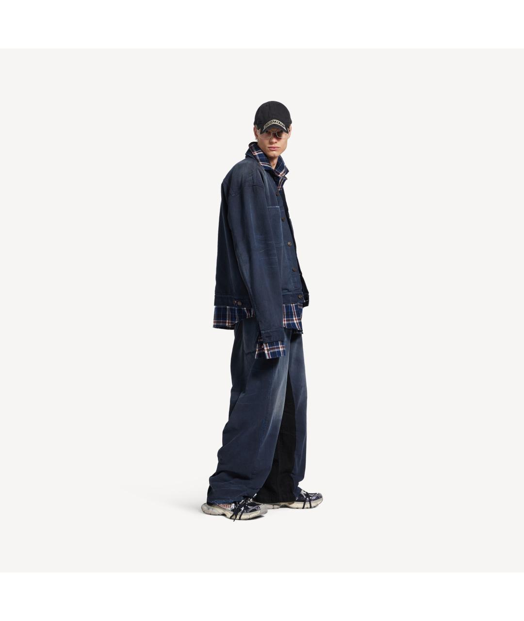 BALENCIAGA Темно-синяя куртка, фото 8