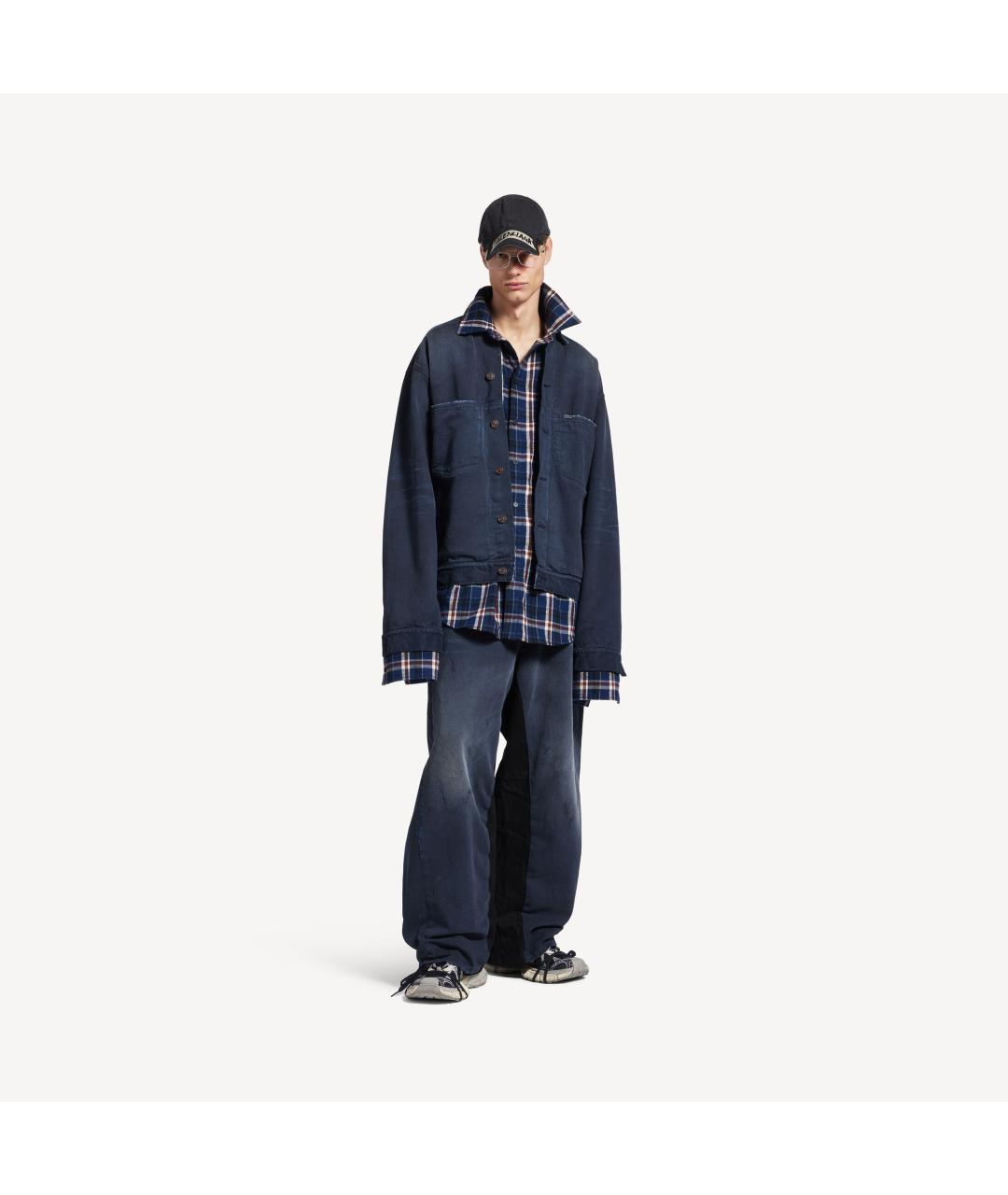 BALENCIAGA Темно-синяя куртка, фото 9