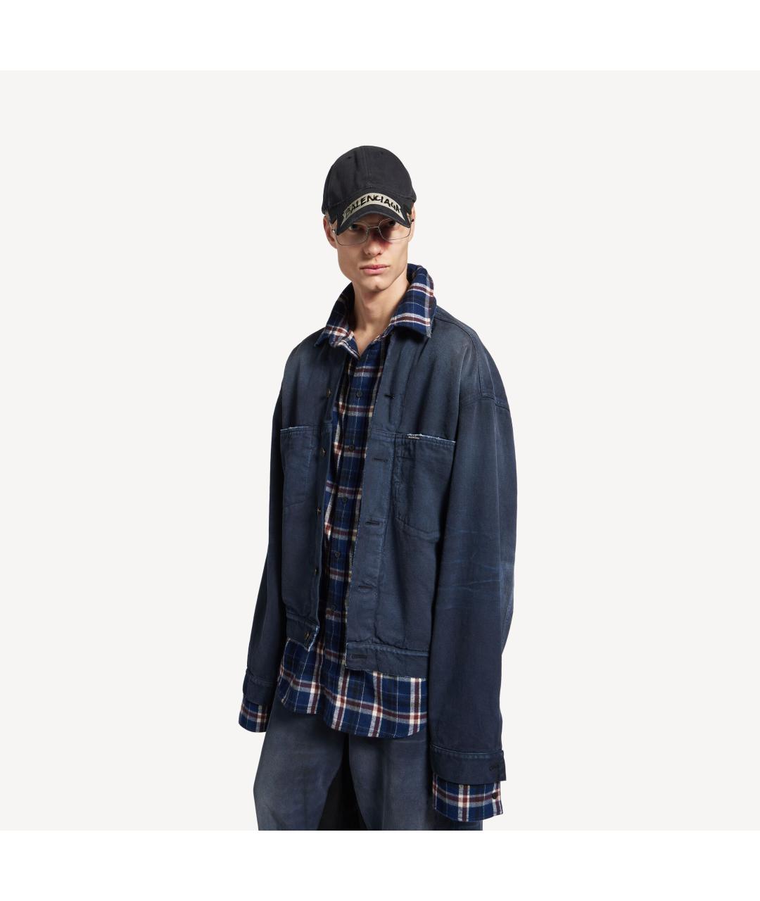 BALENCIAGA Темно-синяя куртка, фото 6