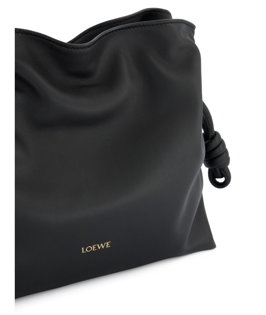 LOEWE Черная кожаная сумка через плечо, фото 5