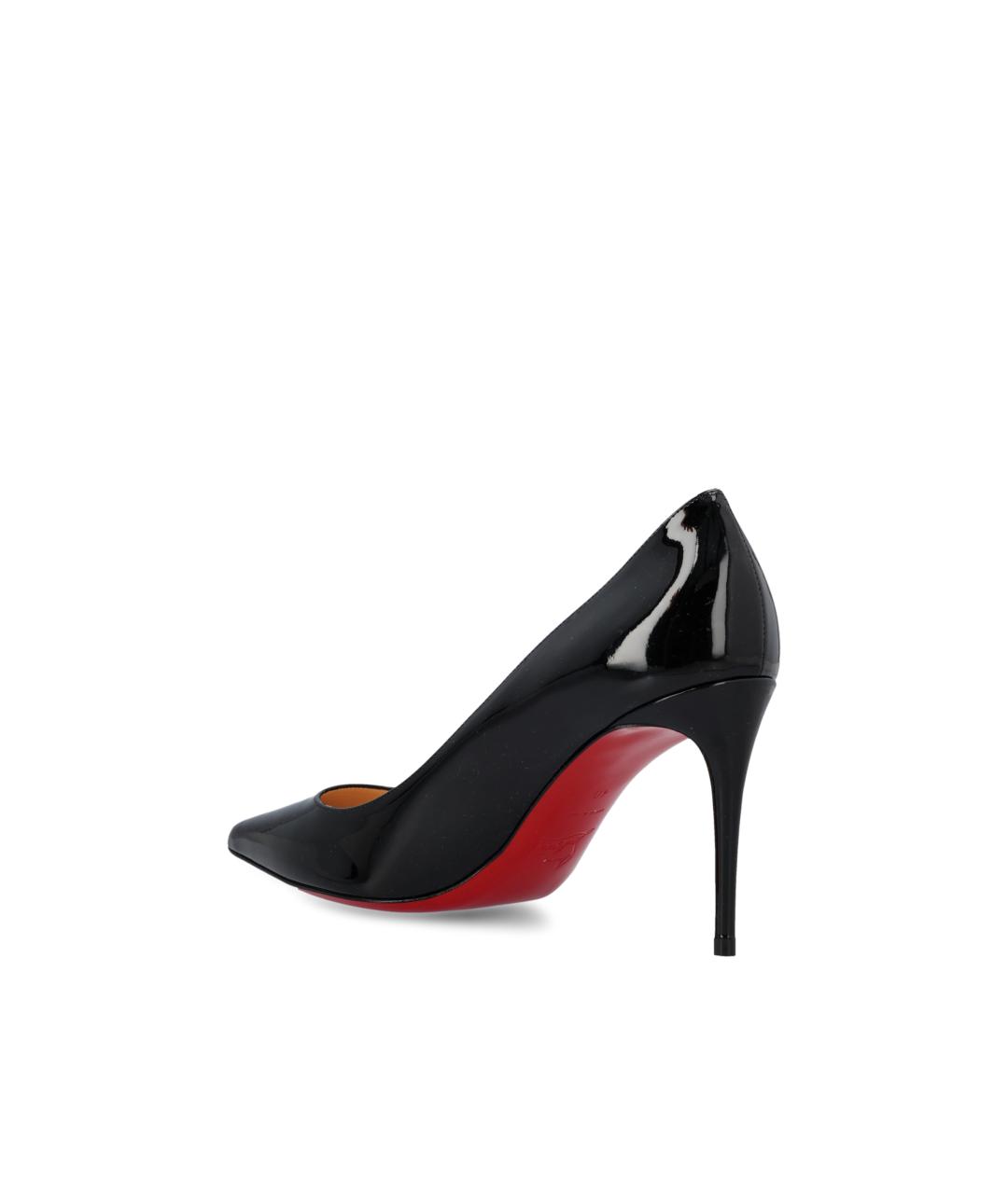 CHRISTIAN LOUBOUTIN Черные кожаные туфли, фото 3