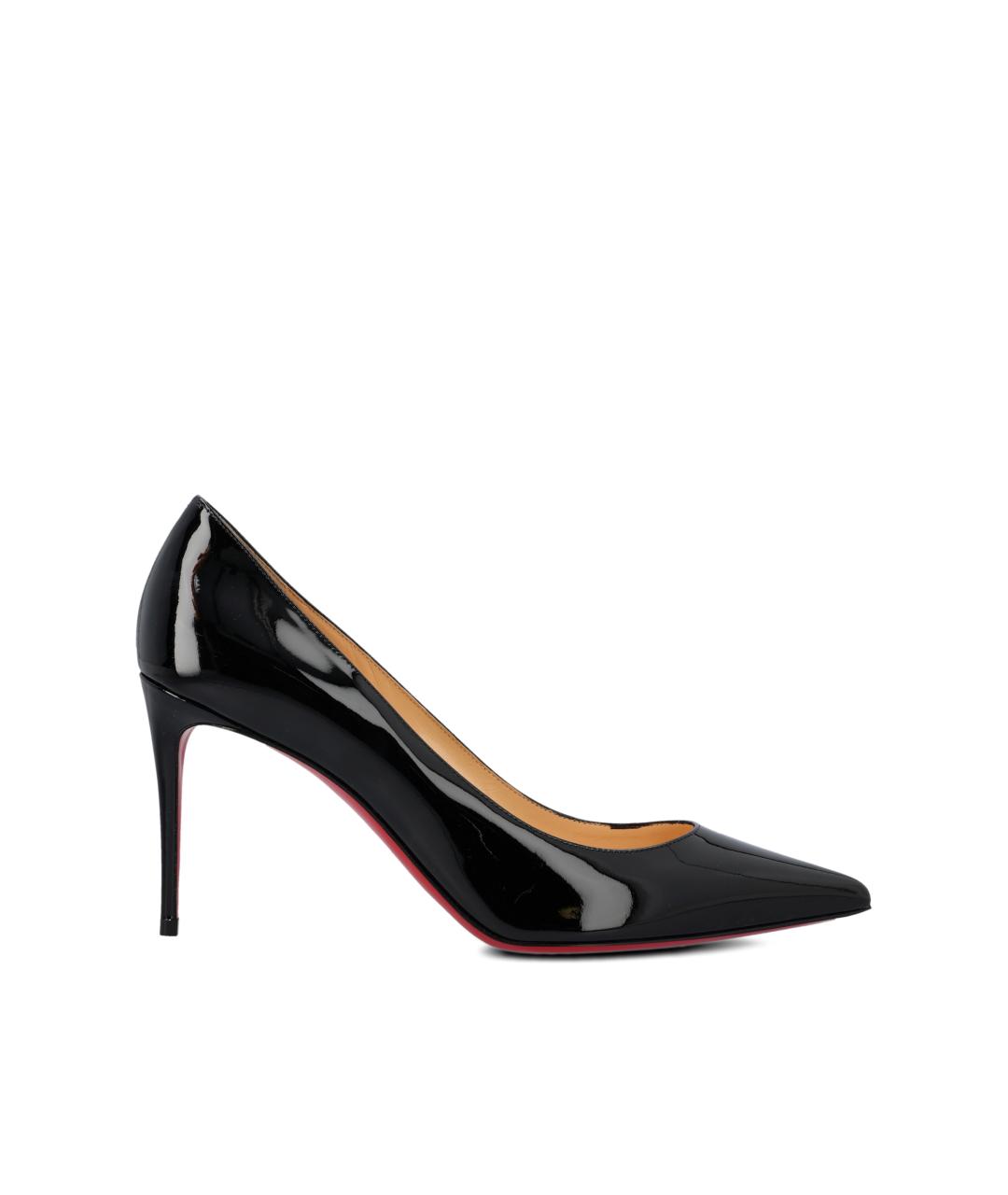CHRISTIAN LOUBOUTIN Черные кожаные туфли, фото 1