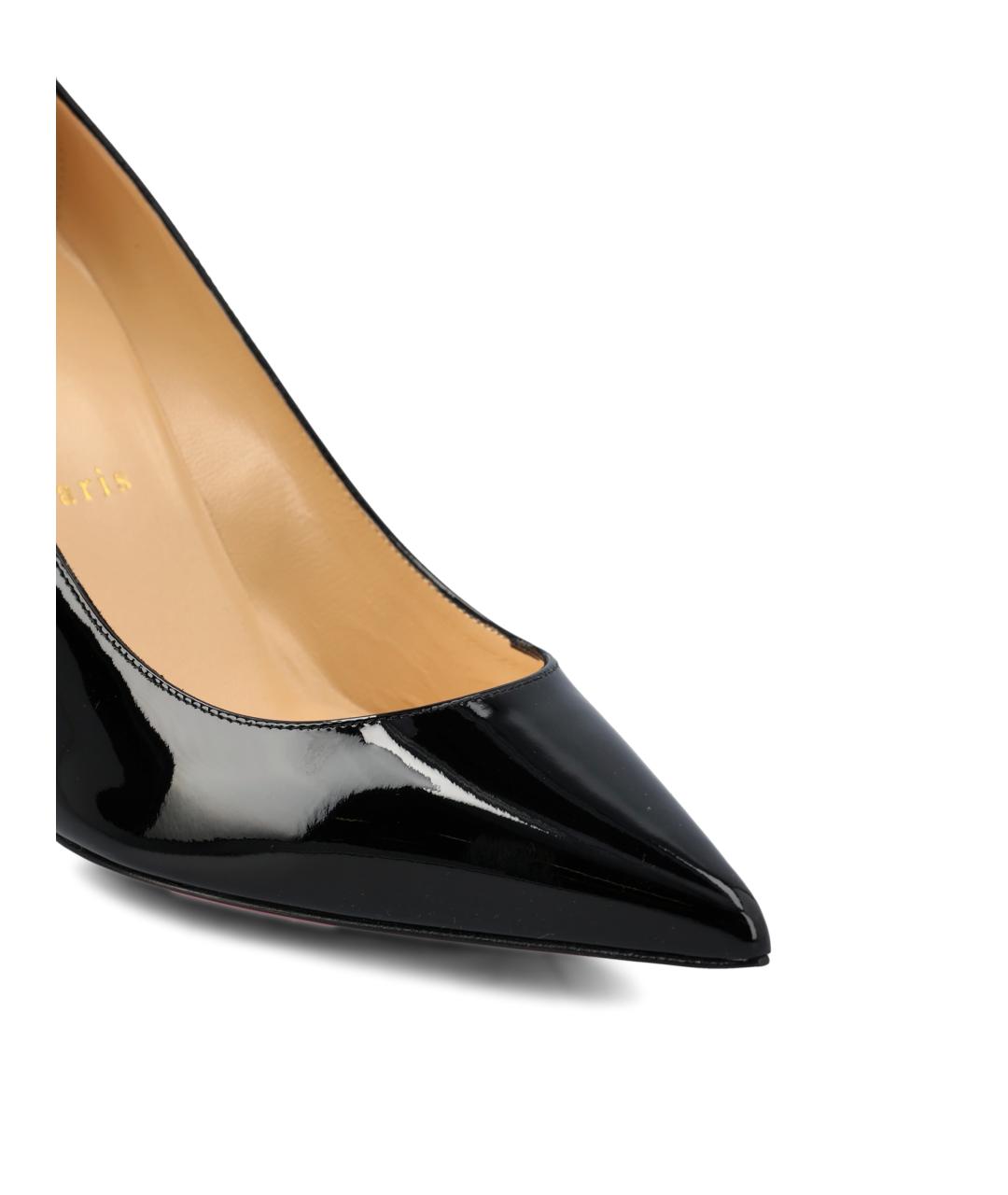 CHRISTIAN LOUBOUTIN Черные кожаные туфли, фото 4