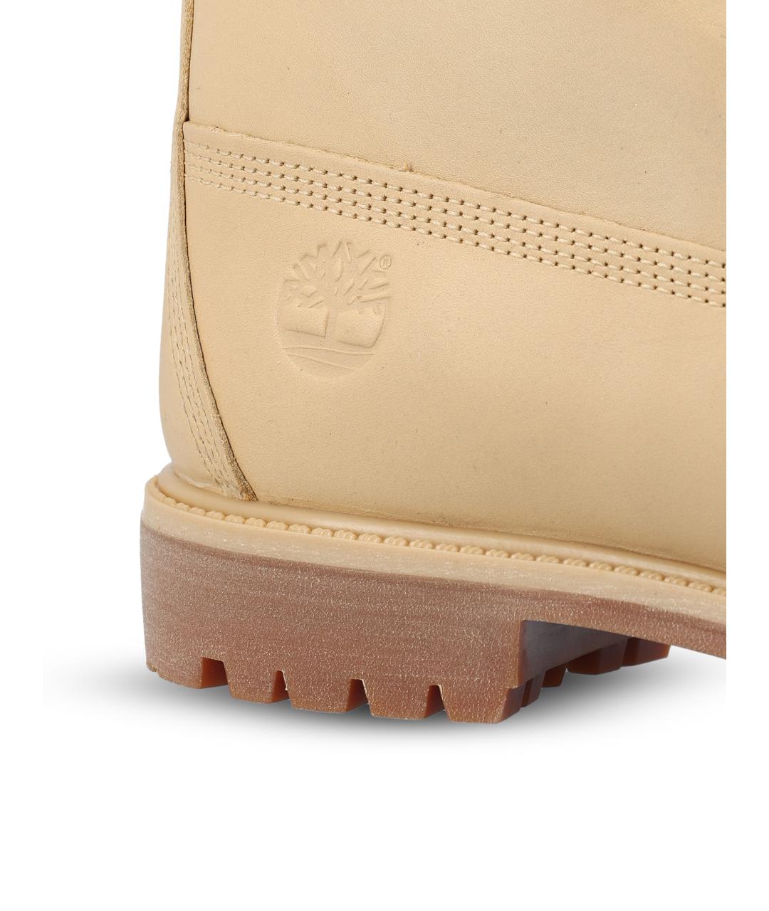 TIMBERLAND Бежевые кожаные высокие ботинки, фото 4