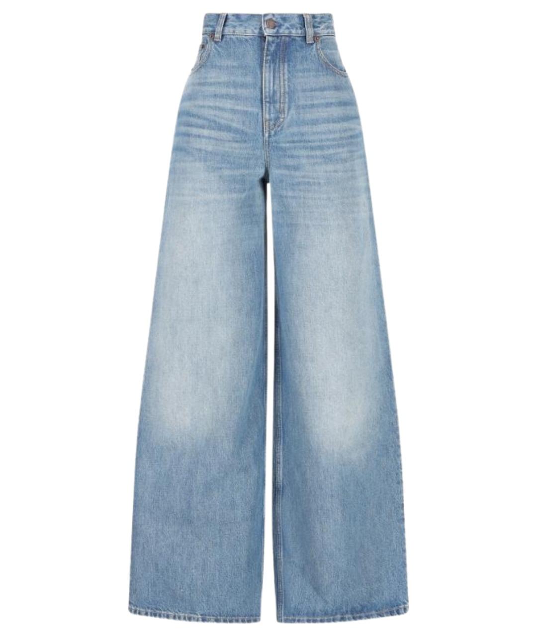 CHLOE Голубые хлопковые прямые джинсы, фото 1