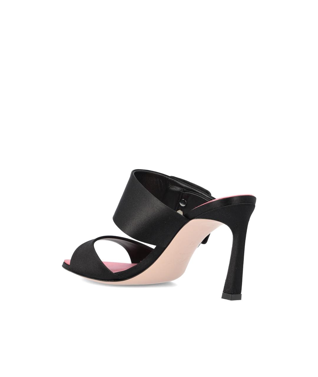 ROGER VIVIER Черные текстильные мюли, фото 3