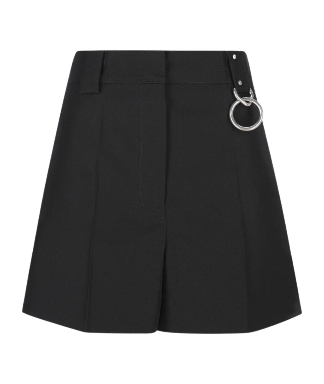 PRADA Черные шерстяные шорты, фото 1