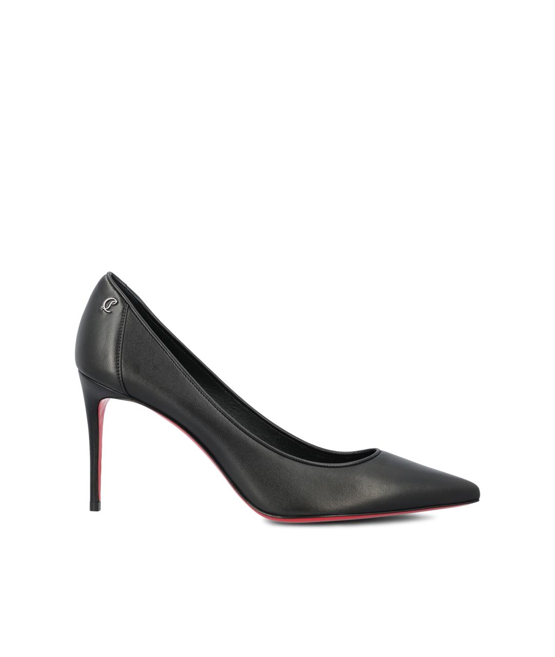 CHRISTIAN LOUBOUTIN Черные кожаные туфли, фото 5