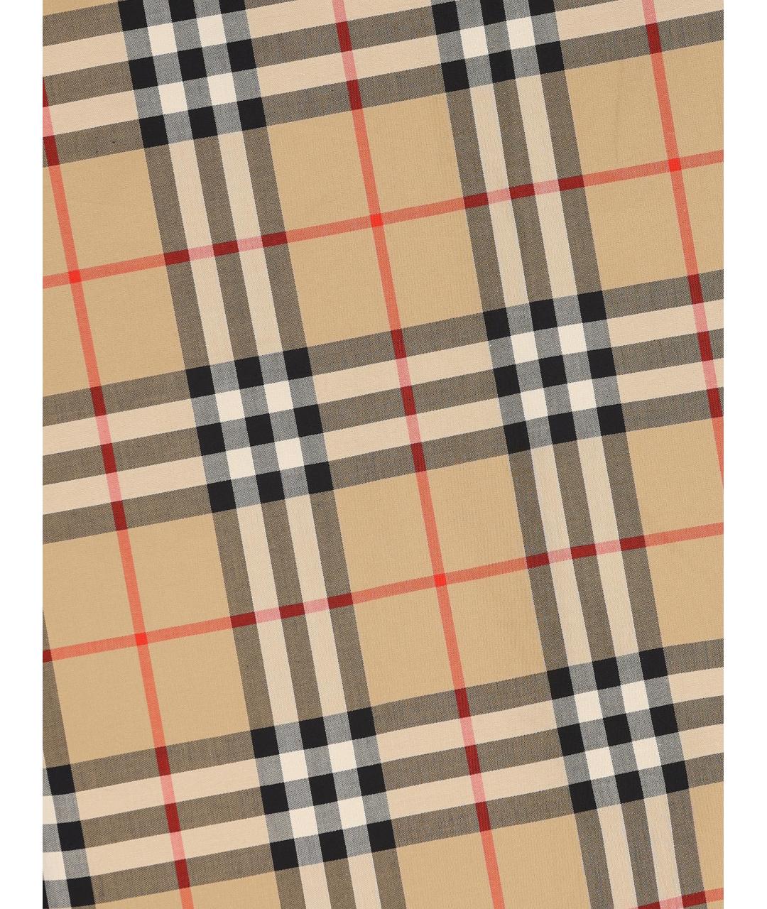 BURBERRY Бежевая хлопковая кэжуал рубашка, фото 4