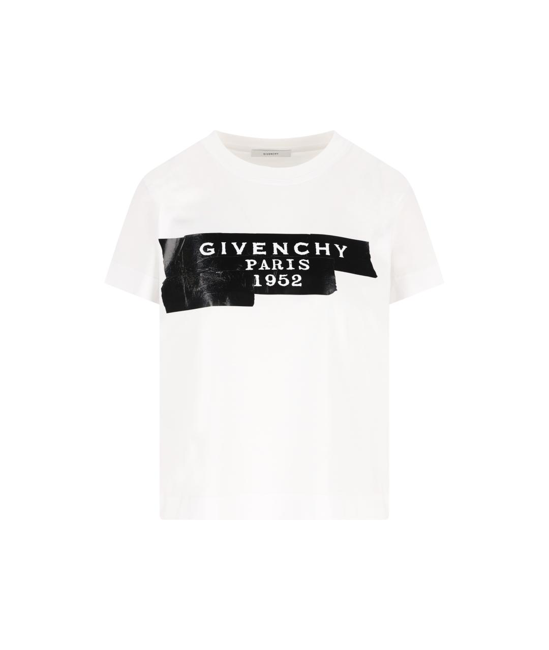 GIVENCHY Белая хлопковая футболка, фото 1