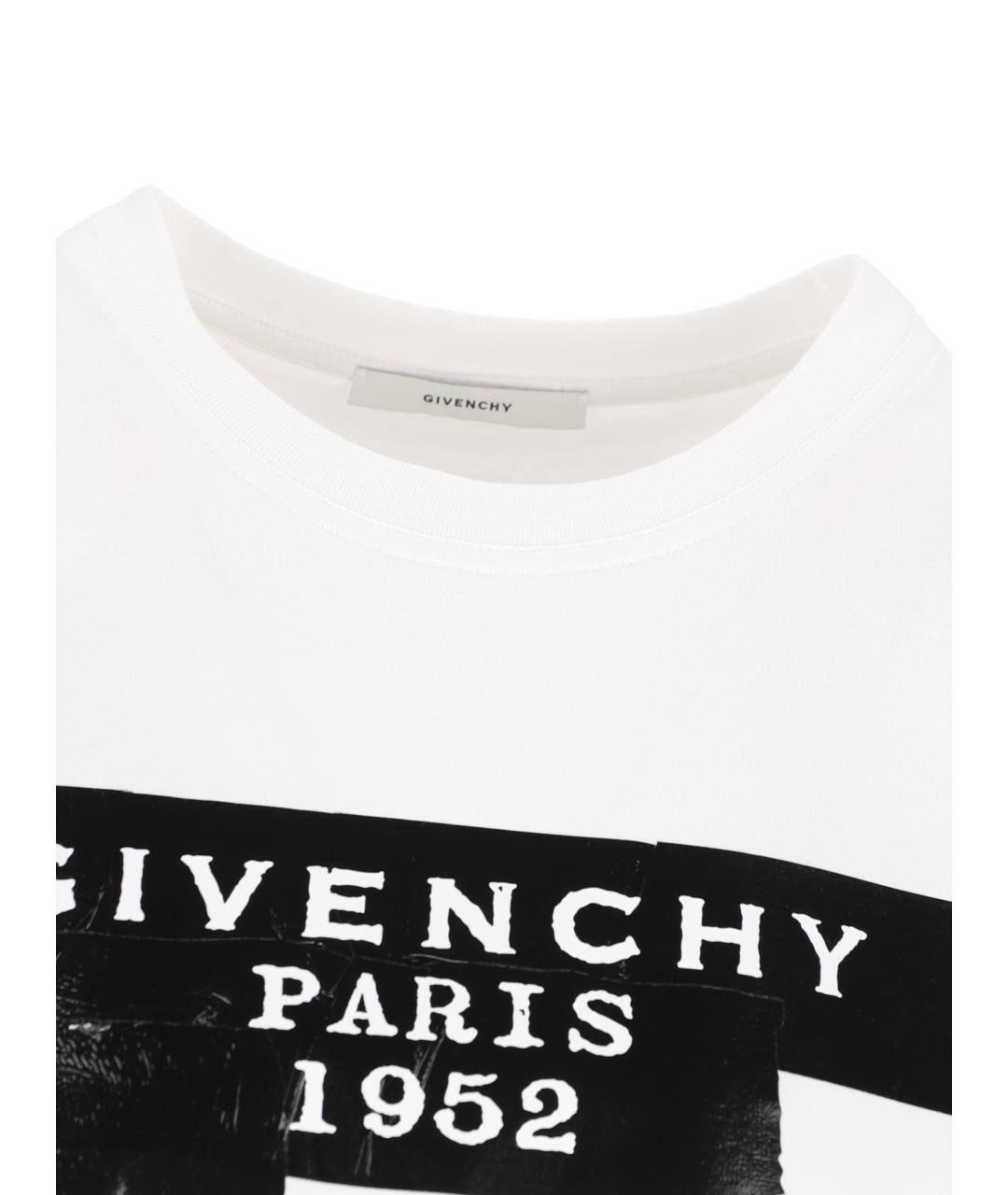 GIVENCHY Белая хлопковая футболка, фото 4