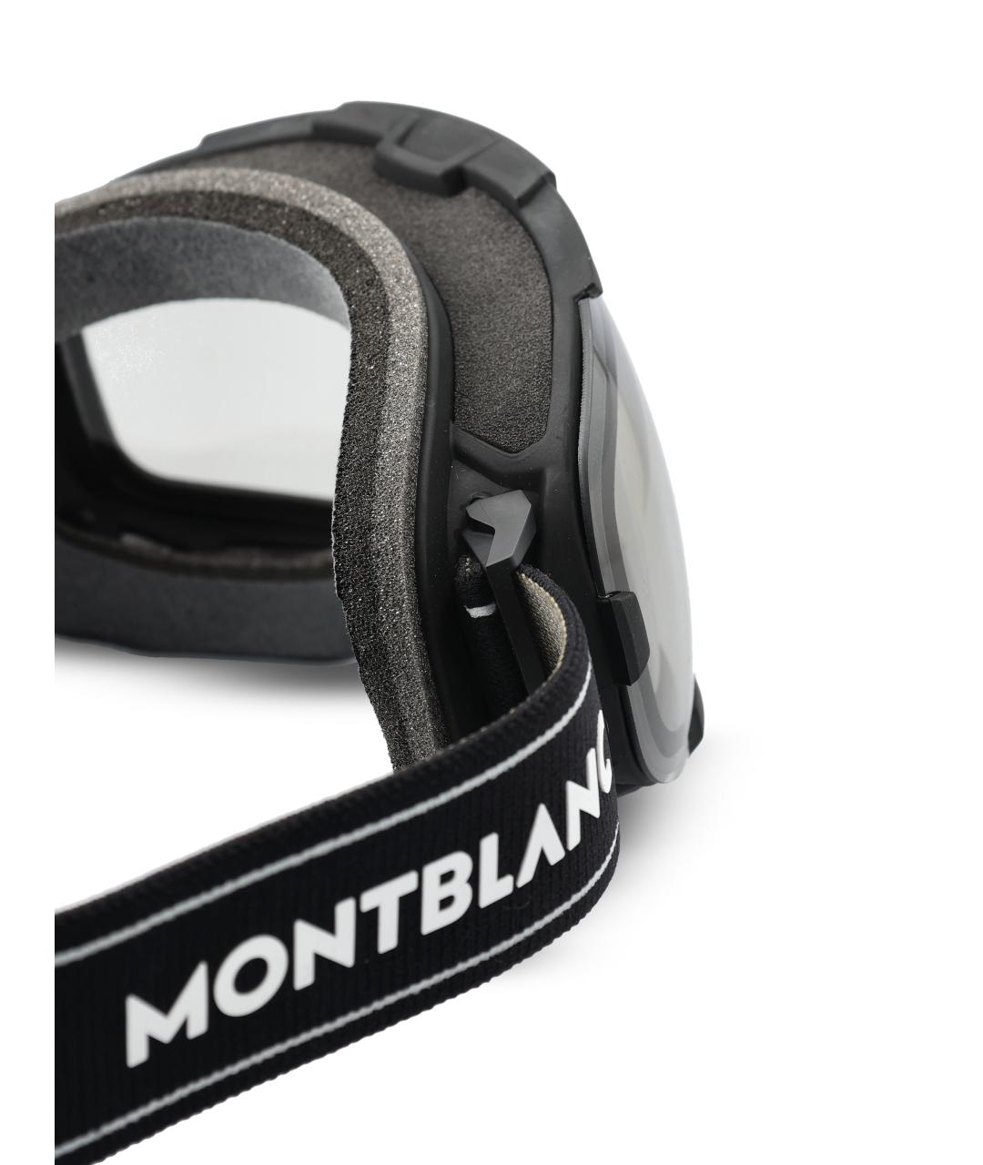 MONTBLANC Черные пластиковые солнцезащитные очки, фото 4