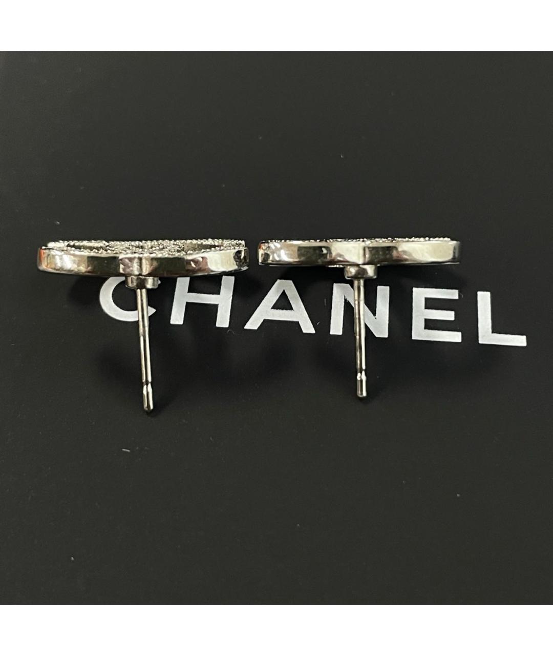 CHANEL Серебряные серьги, фото 5