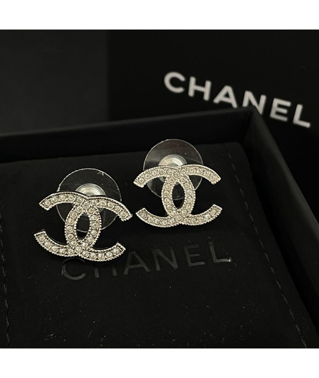 CHANEL Серебряные серьги, фото 8