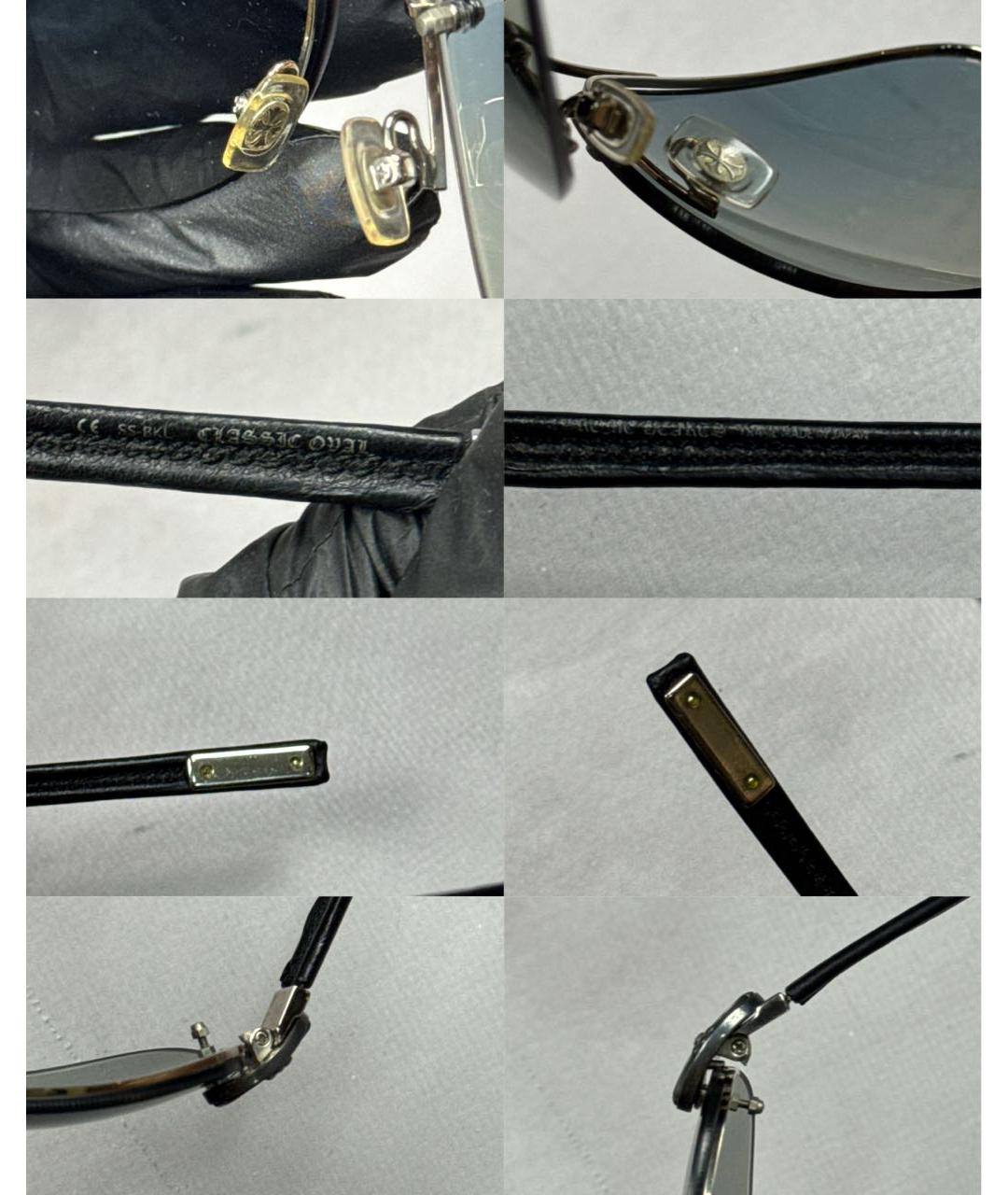 CHROME HEARTS Черные металлические солнцезащитные очки, фото 7