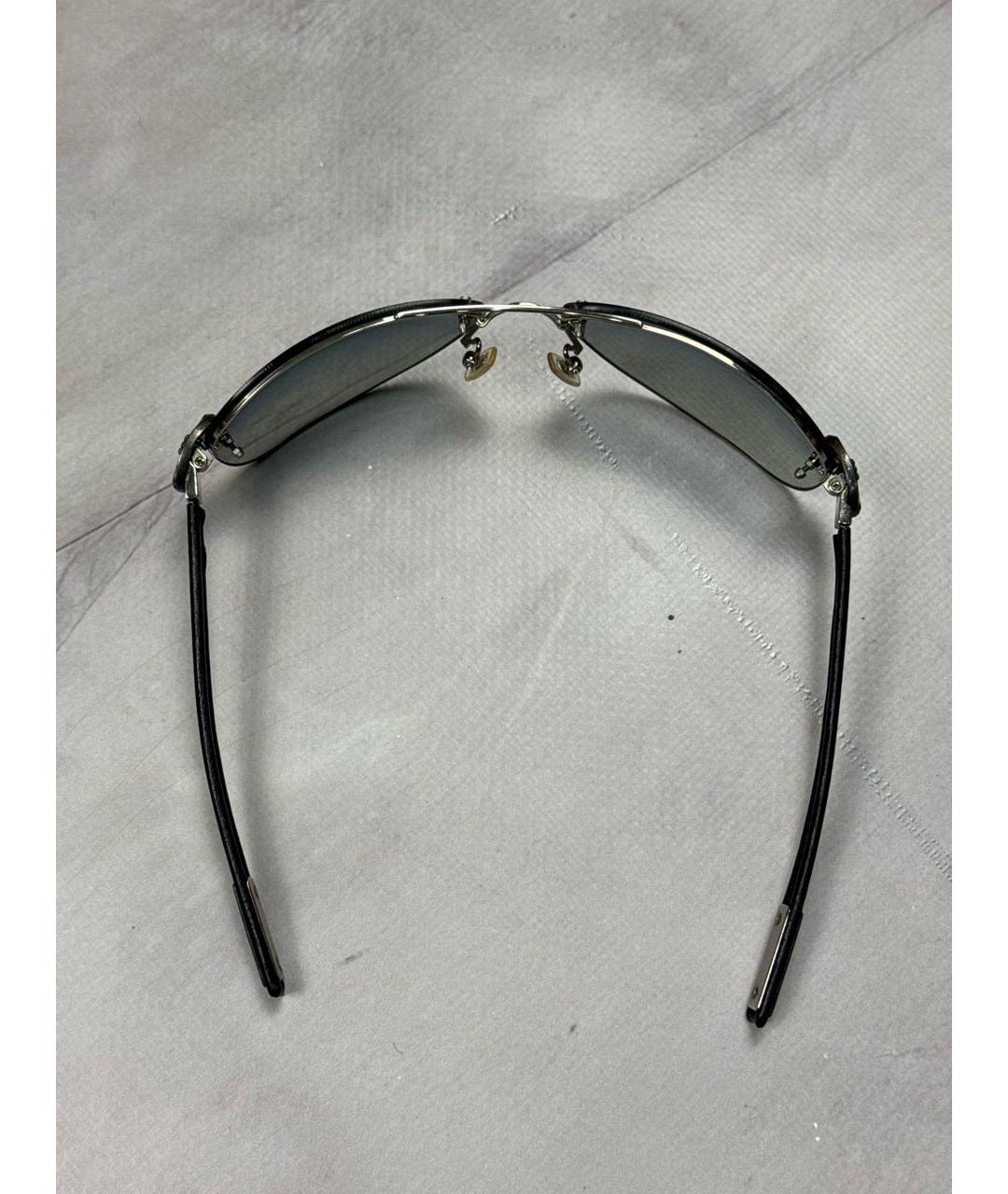 CHROME HEARTS Черные металлические солнцезащитные очки, фото 8